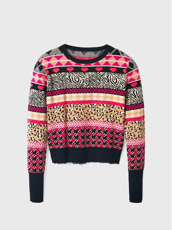 Desigual Γυναίκες Πουλόβερ Aspen 22WWJF72 Ροζ Regular Fit 7 Desigual Γυναίκες Πουλόβερ Aspen 22WWJF72 Ροζ Regular Fit - Image 5