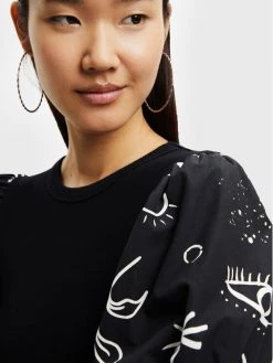 Desigual Γυναίκες Πλεκτά Φορέματα Φόρεμα υφασμάτινο Kassandra 22WWVK71 Μαύρο Slim Fit -Εξοδος Desigual Κατάστημα unnamed file 649