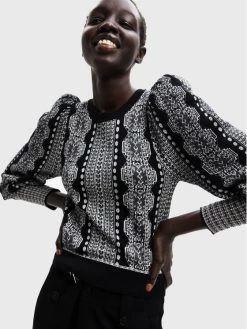 Desigual Γυναίκες Πουλόβερ Kafka 22WWJFA2 Μαύρο Slim Fit -Εξοδος Desigual Κατάστημα unnamed file 659