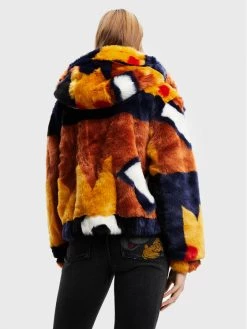 Desigual Γυναίκες Γούνες & Πανωφόρια από προβιά Γούνα Norwey 22WWEWB2 Έγχρωμο Oversize -Εξοδος Desigual Κατάστημα unnamed file 66