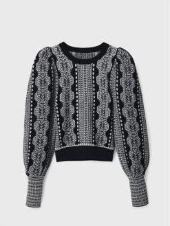 Desigual Γυναίκες Πουλόβερ Kafka 22WWJFA2 Μαύρο Slim Fit -Εξοδος Desigual Κατάστημα unnamed file 660