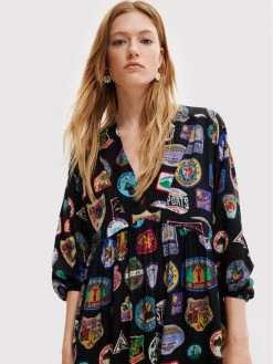 Desigual Γυναίκες Καθημερινά Φορέματα Φόρεμα καθημερινό Stamp 22WWVW71 Μαύρο Regular Fit 10 Desigual Γυναίκες Καθημερινά Φορέματα Φόρεμα καθημερινό Stamp 22WWVW71 Μαύρο Regular Fit -Εξοδος Desigual Κατάστημα unnamed file 664