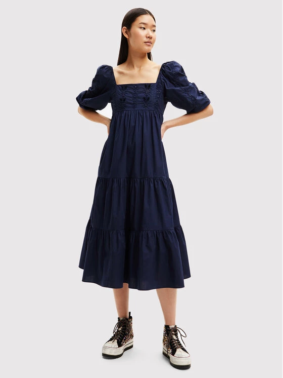 Desigual Γυναίκες Καθημερινά Φορέματα Φόρεμα καθημερινό Kalma 22WWVW56 Σκούρο μπλε Regular Fit 3 Desigual Γυναίκες Καθημερινά Φορέματα Φόρεμα καθημερινό Kalma 22WWVW56 Σκούρο μπλε Regular Fit