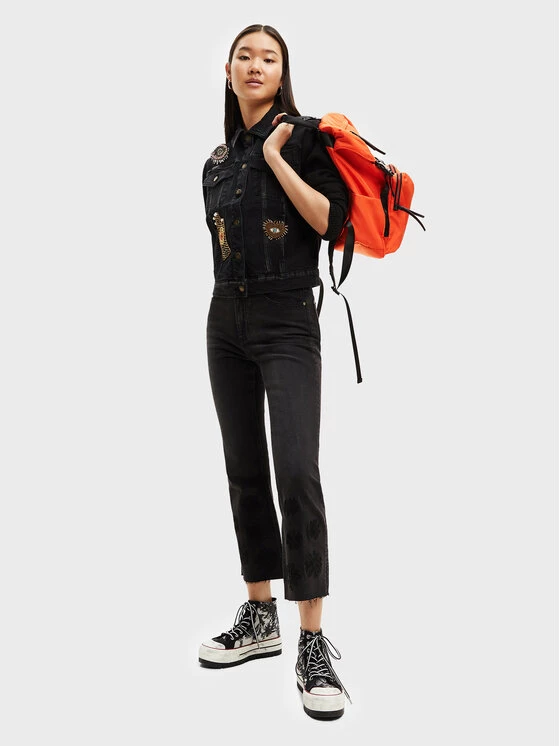 Desigual Γυναίκες Bootcut Τζιν 22WWDD51 Μαύρο Flare Fit 4 Desigual Γυναίκες Bootcut Τζιν 22WWDD51 Μαύρο Flare Fit - Image 2