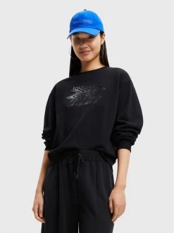 Desigual Γυναίκες Μπλούζες Μπλούζα Mambo 22WWSK40 Μαύρο Regular Fit