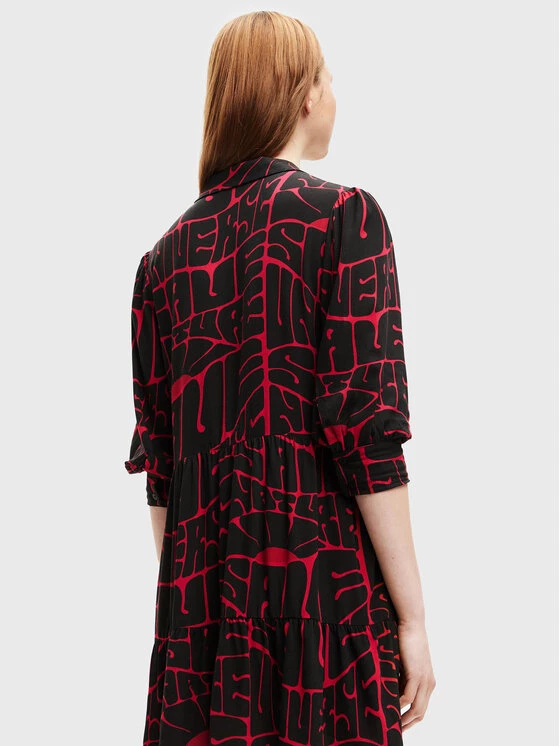 Desigual Γυναίκες Καθημερινά Φορέματα Φόρεμα καθημερινό Cira 22WWVW20 Μαύρο Regular Fit 5 Desigual Γυναίκες Καθημερινά Φορέματα Φόρεμα καθημερινό Cira 22WWVW20 Μαύρο Regular Fit - Image 3