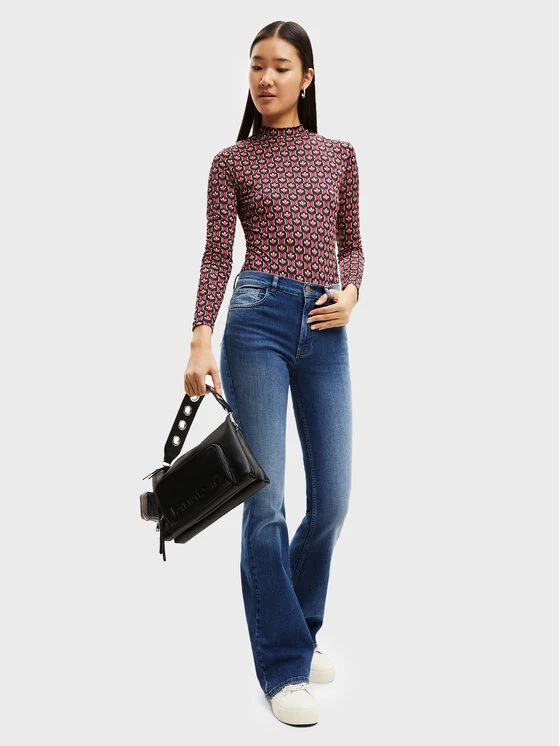 Desigual Γυναίκες Bootcut Τζιν Mia 22WWDD53 Μπλε Flare Fit 4 Desigual Γυναίκες Bootcut Τζιν Mia 22WWDD53 Μπλε Flare Fit - Image 2