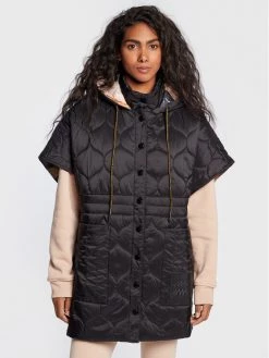 Desigual Γυναίκες Πόντσο Psico 22WAIA01 Μαύρο Relaxed Fit