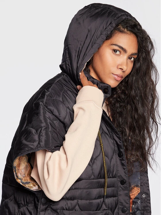 Desigual Γυναίκες Πόντσο Psico 22WAIA01 Μαύρο Relaxed Fit 6 Desigual Γυναίκες Πόντσο Psico 22WAIA01 Μαύρο Relaxed Fit - Image 4