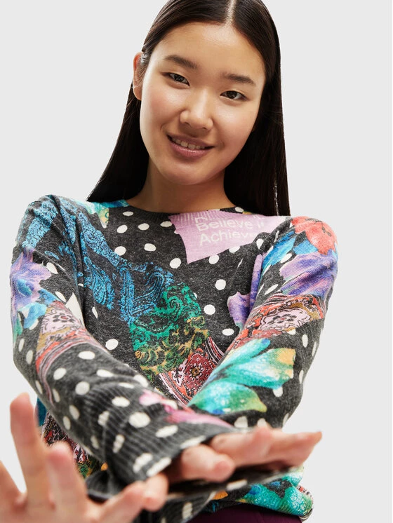 Desigual Γυναίκες Πουλόβερ Spice 22WWJFA1 Έγχρωμο Regular Fit 6 Desigual Γυναίκες Πουλόβερ Spice 22WWJFA1 Έγχρωμο Regular Fit - Image 4