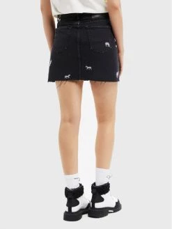 Desigual Γυναίκες Mini Φούστα τζιν Shitake 22WWFD05 Μαύρο Slim Fit -Εξοδος Desigual Κατάστημα unnamed file 714