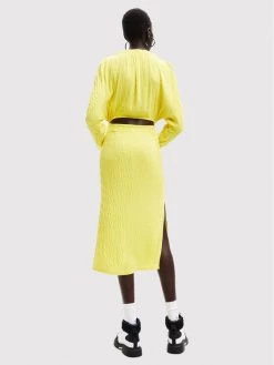 Desigual Γυναίκες Καθημερινά Φορέματα Φόρεμα καθημερινό Bolonia 22WWVW68 Κίτρινο Slim Fit -Εξοδος Desigual Κατάστημα unnamed file 719