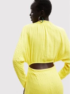 Desigual Γυναίκες Καθημερινά Φορέματα Φόρεμα καθημερινό Bolonia 22WWVW68 Κίτρινο Slim Fit -Εξοδος Desigual Κατάστημα unnamed file 720