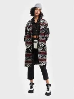 Desigual Γυναίκες Μεταβατικά Παλτά Παλτό μεταβατικό Dev 22WWEWB3 Έγχρωμο Oversize