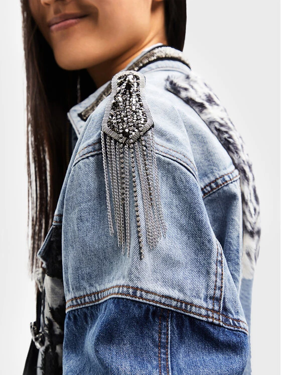 Desigual Γυναίκες Τζιν Μπουφάν Τζιν μπουφάν 22WWED08 Μπλε Regular Fit 6 Desigual Γυναίκες Τζιν Μπουφάν Τζιν μπουφάν 22WWED08 Μπλε Regular Fit - Image 4