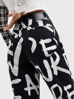 Desigual Γυναίκες Boyfriends Τζιν Brocha 22WWPN07 Μαύρο Relaxed Fit -Εξοδος Desigual Κατάστημα unnamed file 755