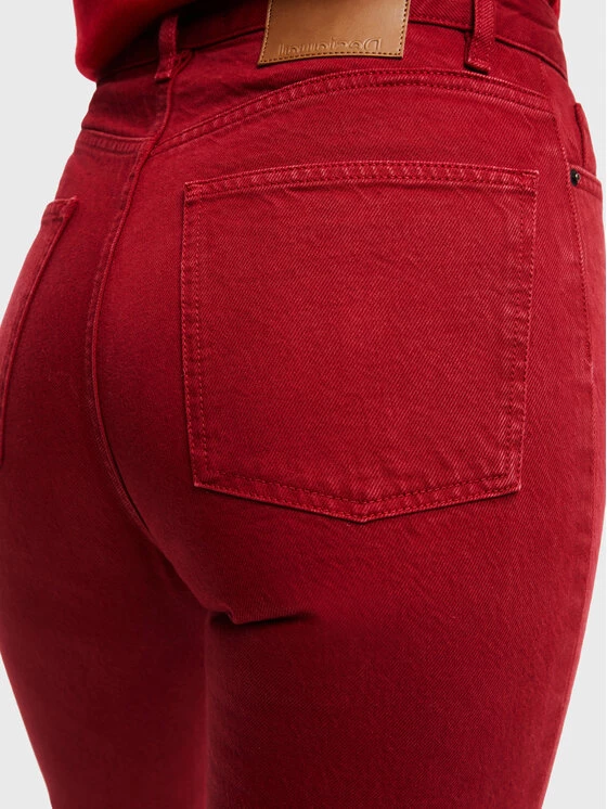 Desigual Γυναίκες Straight Leg Τζιν 22WWDD09 Κόκκινο Straight Fit 6 Desigual Γυναίκες Straight Leg Τζιν 22WWDD09 Κόκκινο Straight Fit - Image 4