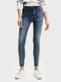 Desigual Γυναίκες Τζιν Alba 22WWDD25 Μπλε Skinny Fit