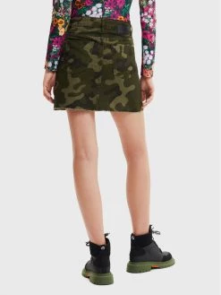 Desigual Γυναίκες Mini Φούστα τζιν Duna 22WWFN01 Πράσινο Regular Fit -Εξοδος Desigual Κατάστημα unnamed file 774