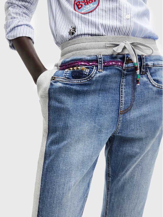 Desigual Γυναίκες Straight Leg Τζιν Ursula 22WWDD63 Μπλε Regular Fit 6 Desigual Γυναίκες Straight Leg Τζιν Ursula 22WWDD63 Μπλε Regular Fit - Image 4