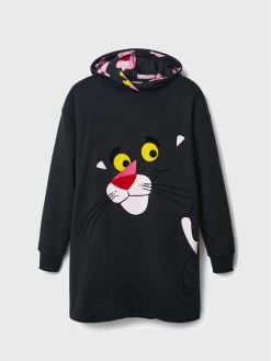 Desigual Γυναίκες Πλεκτά Φορέματα Φόρεμα υφασμάτινο PINK PANTHER Hello 22WWVK44 Μαύρο Regular Fit -Εξοδος Desigual Κατάστημα unnamed file 835