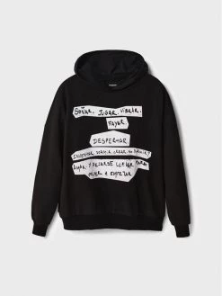 Desigual Γυναίκες Μπλούζες Μπλούζα Irma 22WWSK43 Μαύρο Oversize -Εξοδος Desigual Κατάστημα unnamed file 840