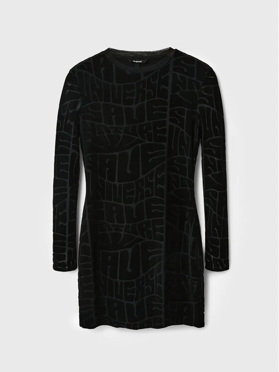 Desigual Γυναίκες Κοκτέιλ Φορέματα Φόρεμα κοκτέιλ Hellen 22WWVK76 Μαύρο Slim Fit 7 Desigual Γυναίκες Κοκτέιλ Φορέματα Φόρεμα κοκτέιλ Hellen 22WWVK76 Μαύρο Slim Fit - Image 5