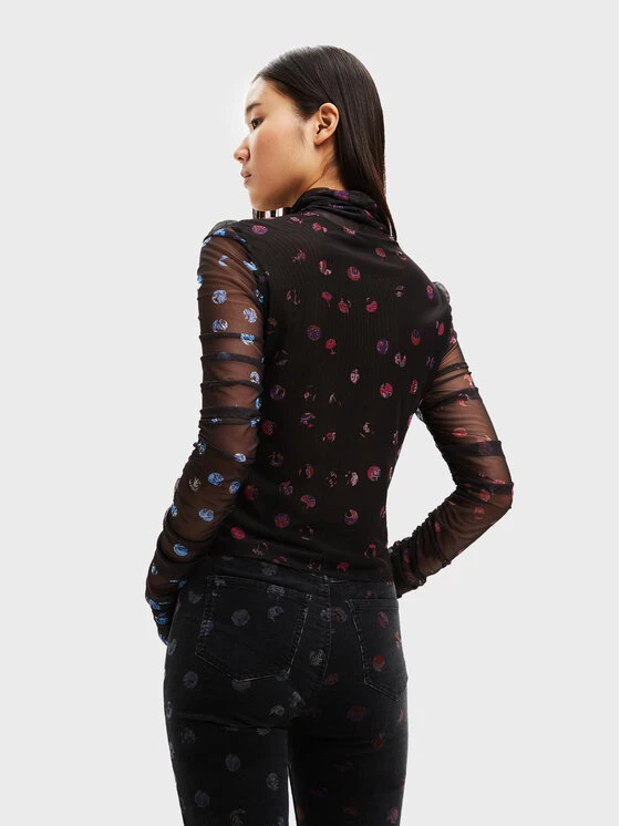 Desigual Γυναίκες Μπλουζάκια Μπλουζάκι MONSIEUR CHRISTIAN LACROIX Ruby 22WWTK47 Μαύρο Slim Fit 5 Desigual Γυναίκες Μπλουζάκια Μπλουζάκι MONSIEUR CHRISTIAN LACROIX Ruby 22WWTK47 Μαύρο Slim Fit - Image 3