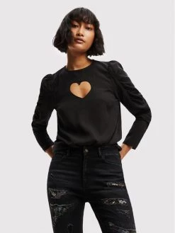 Desigual Γυναίκες Μπλουζάκια Μπλουζάκι Cor 22WWBW07 Μαύρο Regular Fit