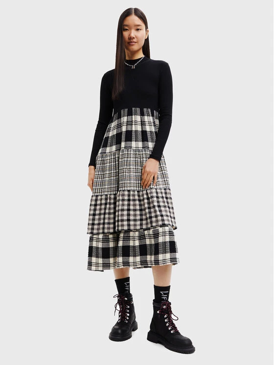 Desigual Γυναίκες Καθημερινά Φορέματα Φόρεμα καθημερινό Saint Louis 22WWVW36 Μαύρο Regular Fit 3 Desigual Γυναίκες Καθημερινά Φορέματα Φόρεμα καθημερινό Saint Louis 22WWVW36 Μαύρο Regular Fit