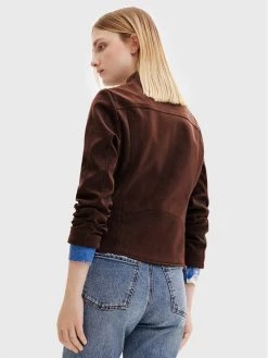 Desigual Γυναίκες Δερμάτινα Μπουφάν Μπουφάν από απομίμηση δέρματος Las Vegas 22WWEW62 Καφέ Regular Fit -Εξοδος Desigual Κατάστημα unnamed file 918