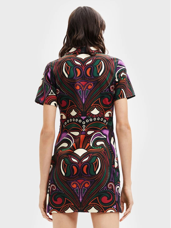 Desigual Γυναίκες Καθημερινά Φορέματα Φόρεμα καθημερινό Celia 22WWVW19 Έγχρωμο Regular Fit 5 Desigual Γυναίκες Καθημερινά Φορέματα Φόρεμα καθημερινό Celia 22WWVW19 Έγχρωμο Regular Fit - Image 3