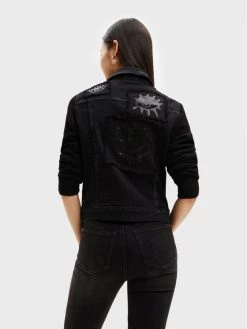 Desigual Γυναίκες Τζιν Μπουφάν Τζιν μπουφάν 22WWED48 Μαύρο Regular Fit -Εξοδος Desigual Κατάστημα unnamed file 928