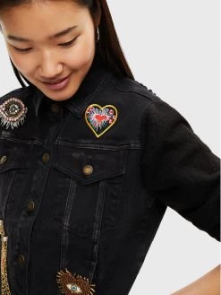 Desigual Γυναίκες Τζιν Μπουφάν Τζιν μπουφάν 22WWED48 Μαύρο Regular Fit -Εξοδος Desigual Κατάστημα unnamed file 929