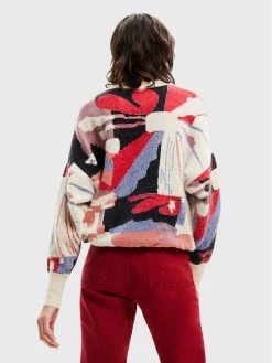 Desigual Γυναίκες Πουλόβερ Sun 22WWJF45 Μπεζ Oversize -Εξοδος Desigual Κατάστημα unnamed file 938