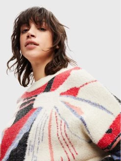 Desigual Γυναίκες Πουλόβερ Sun 22WWJF45 Μπεζ Oversize -Εξοδος Desigual Κατάστημα unnamed file 939