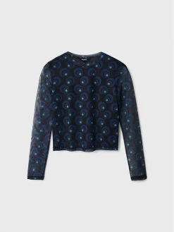 Desigual Γυναίκες Μπλουζάκια Μπλουζάκι Belsi 22WWTK81 Σκούρο μπλε Slim Fit -Εξοδος Desigual Κατάστημα unnamed file 950