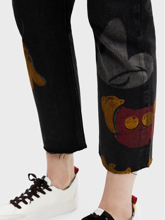 Desigual Γυναίκες Straight Leg Τζιν DISNEY Mickey 22WWDD61 Γκρι Straight Fit 6 Desigual Γυναίκες Straight Leg Τζιν DISNEY Mickey 22WWDD61 Γκρι Straight Fit - Image 4