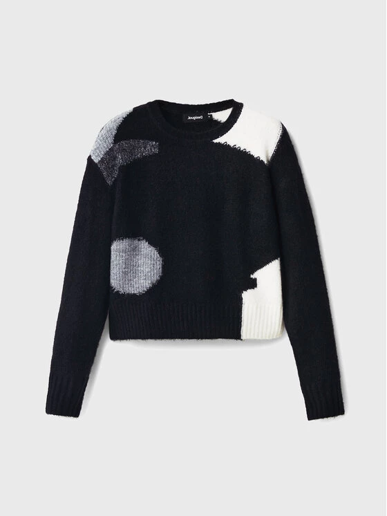 Desigual Γυναίκες Πουλόβερ Mina 22WWJF14 Μαύρο Loose Fit 7 Desigual Γυναίκες Πουλόβερ Mina 22WWJF14 Μαύρο Loose Fit - Image 5