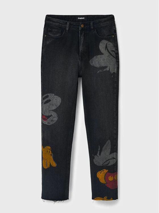 Desigual Γυναίκες Straight Leg Τζιν DISNEY Mickey 22WWDD61 Γκρι Straight Fit 7 Desigual Γυναίκες Straight Leg Τζιν DISNEY Mickey 22WWDD61 Γκρι Straight Fit - Image 5