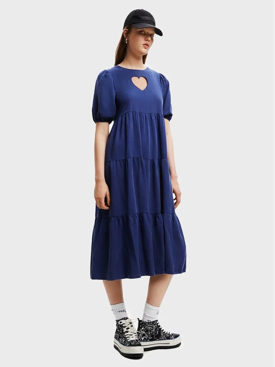 Desigual Γυναίκες Καθημερινά Φορέματα Φόρεμα καθημερινό Flora 22WWVW30 Σκούρο μπλε Regular Fit 3 Desigual Γυναίκες Καθημερινά Φορέματα Φόρεμα καθημερινό Flora 22WWVW30 Σκούρο μπλε Regular Fit