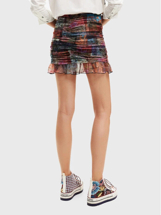 Desigual Γυναίκες Φούστα Mini Bora 22WWFK03 Έγχρωμο Slim Fit 5 Desigual Γυναίκες Φούστα Mini Bora 22WWFK03 Έγχρωμο Slim Fit - Image 3